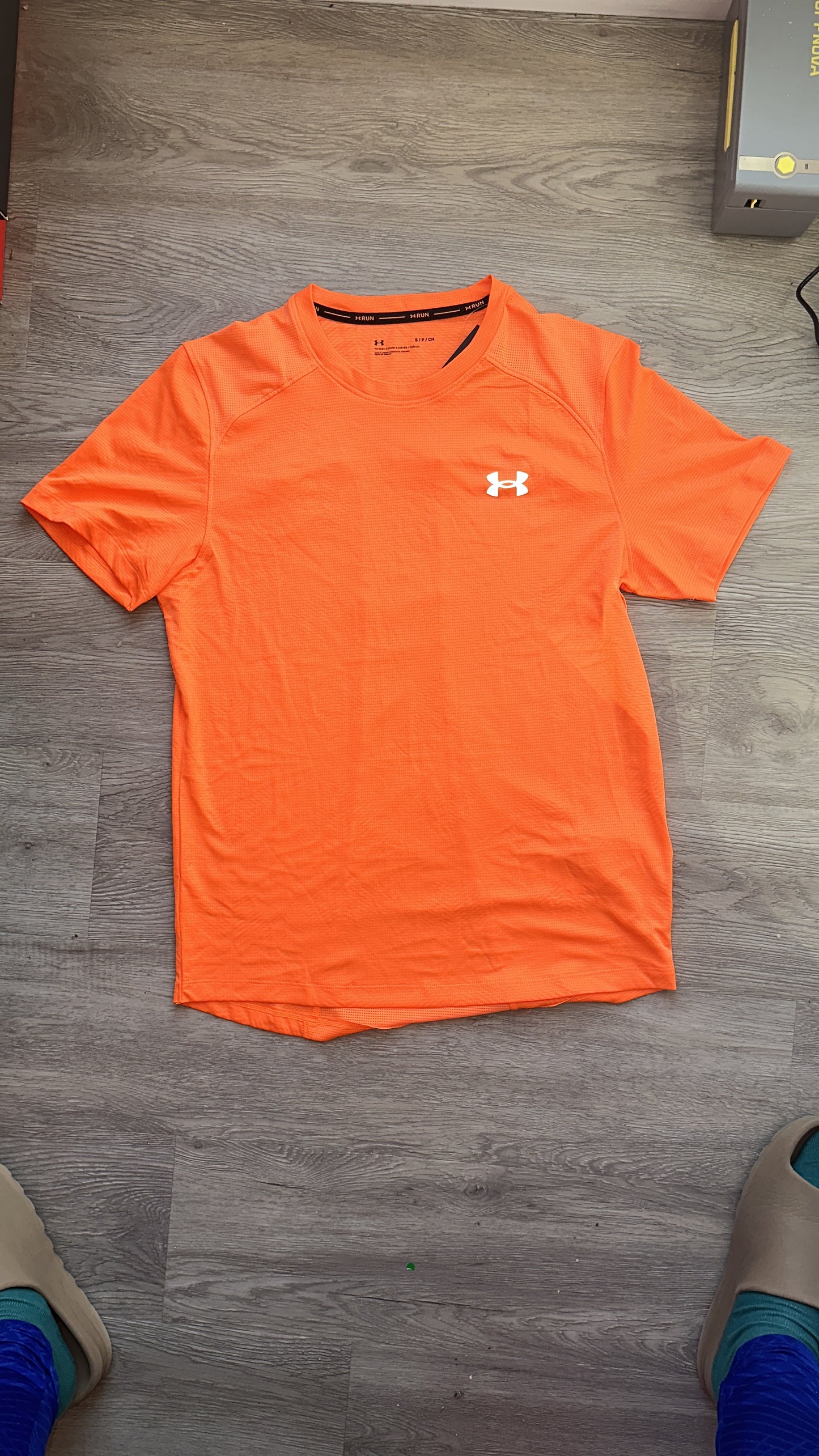 Under Armour UA Coolswitch Run SS T-Shirt 'Orange' Reflective